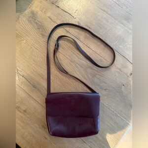 Leather Satchel - Wine